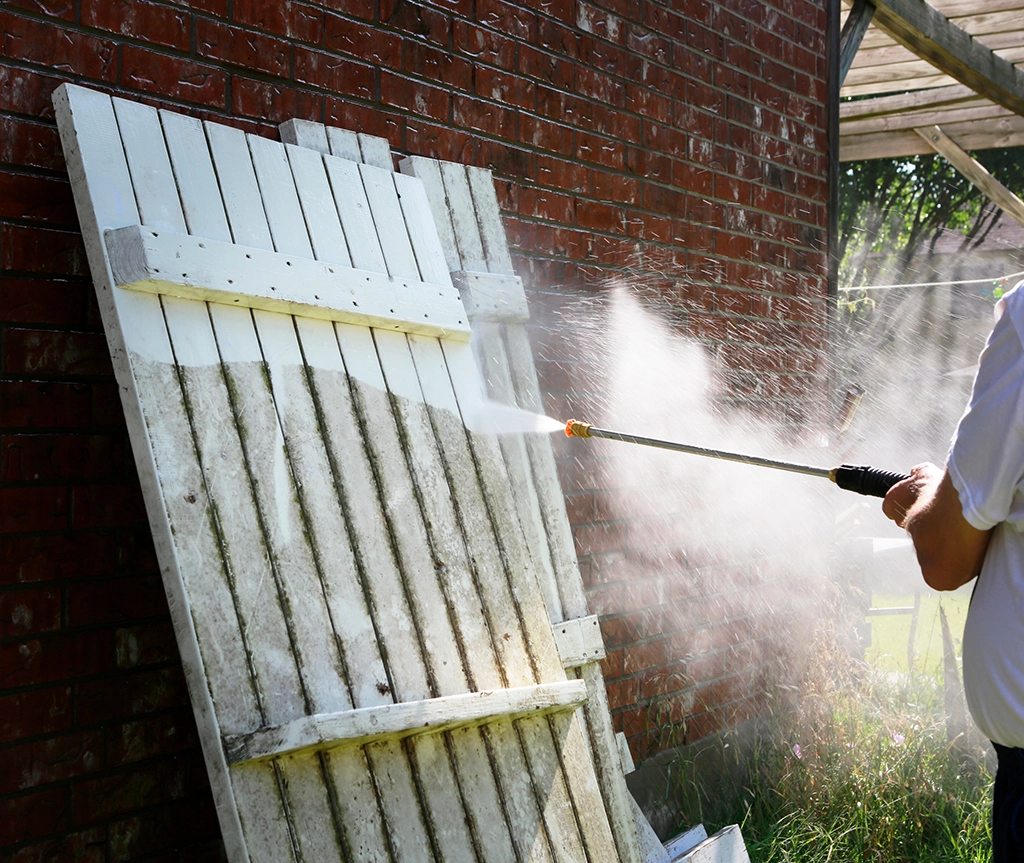 fence power washing